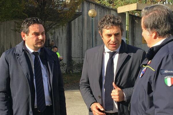 I Volontari della Protezione Civile novarese hanno creato un campo attrezzato a Norcia