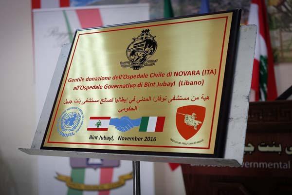 Il contingente italiano completa alcune aree dell’ospedale di Bint Jbal in Libano