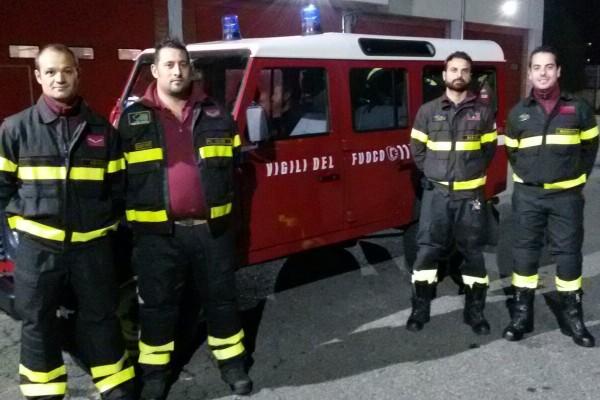 Vigili del fuoco di Novara ad Arquata del Tronto