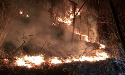 Grazie all'incredibile lavoro dei volontari è stato spento l'incendio di Briga