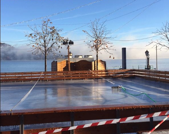 Oggi apre la pista di pattinaggio in piazza del Popolo
