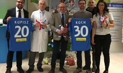 Gli auguri ai bambini della Pediatria dell'ospedale Maggiore