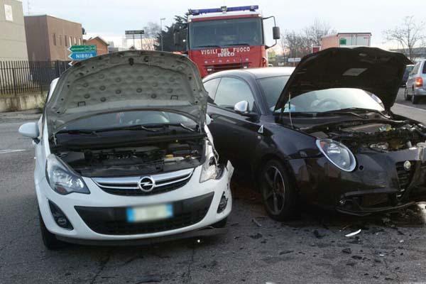 Incidente tra Novara e San Pietro Mosezzo
