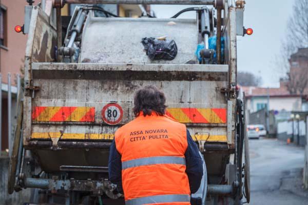 La raccolta rifiuti a Novara per l’Immacolata