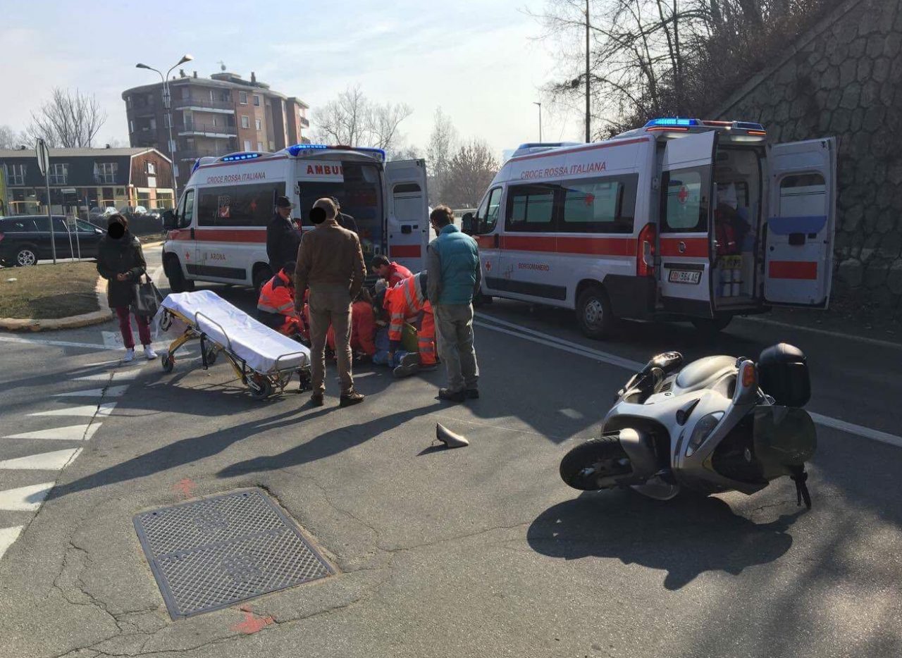 Arona: incidente in via Milano