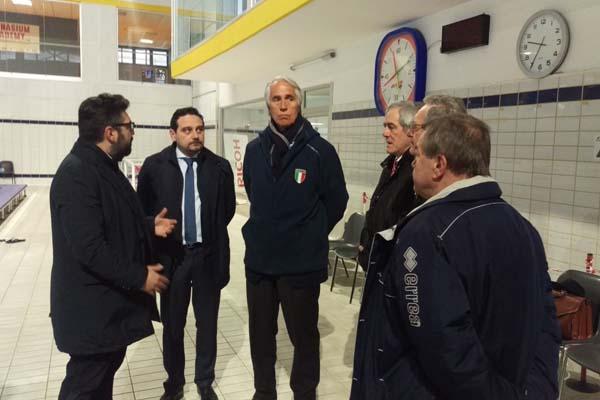 Il presidente nazionale del Coni, Malagò, a Novara