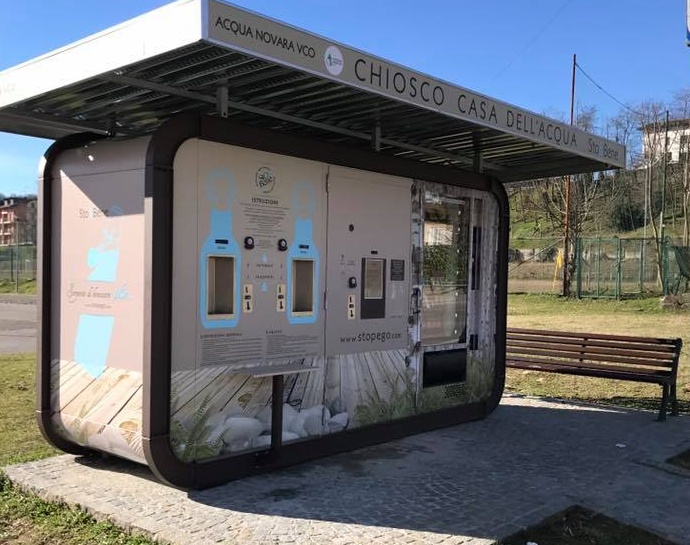 Arona: posizionata la nuova casa dell’acqua