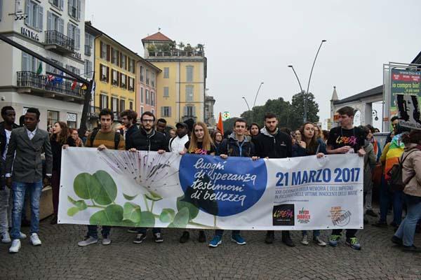 Giornata della memoria e dell’impegno in ricordo delle vittime di mafia: 300 novaresi a Verbania