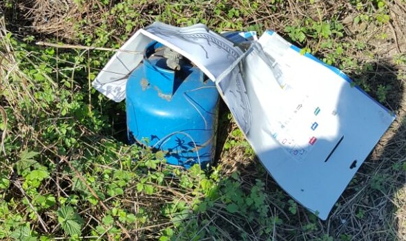 Bombola abbandonata: l’intervento dei pompieri