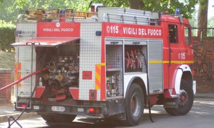 Camion in fiamme tra Novara Est e Novara Ovest