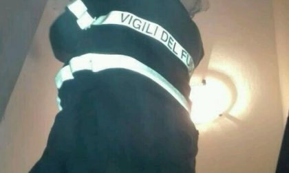Cade dell’intonaco in una casa di Cameri: intervento dei vigili del fuoco