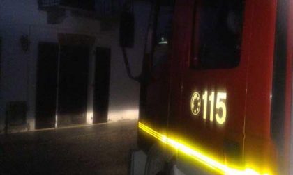 Cavallirio: incendio di un camino