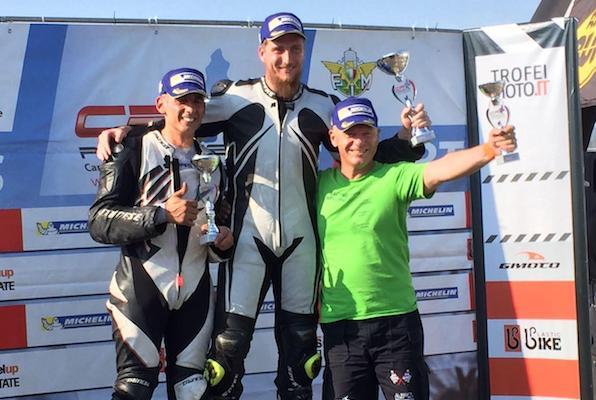 Cesare Tricerri sul podio all’autodromo di Franciacorta