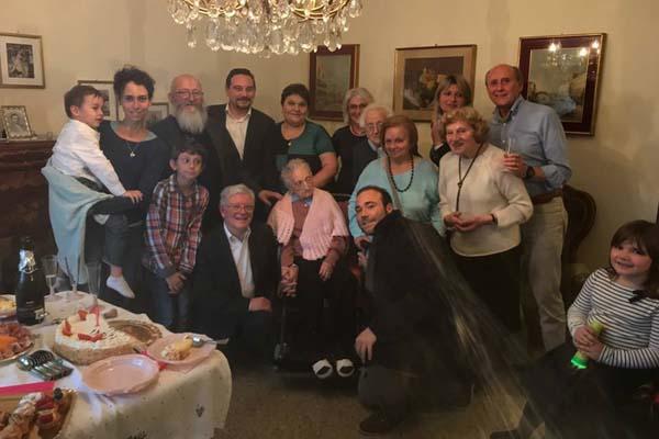 Grande festa per i cento anni di Ines Bazzano