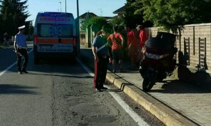 Motociclista ferito in un incidente a Vespolate
