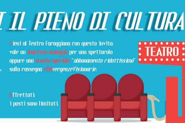 “CONvergenzeVisionarie”, è caccia agli ingressi omaggio