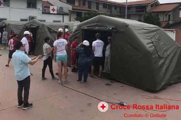 Maxi emergenza a Galliate, ma solo simulata