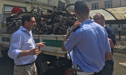In stazione rimosse 70 biciclette