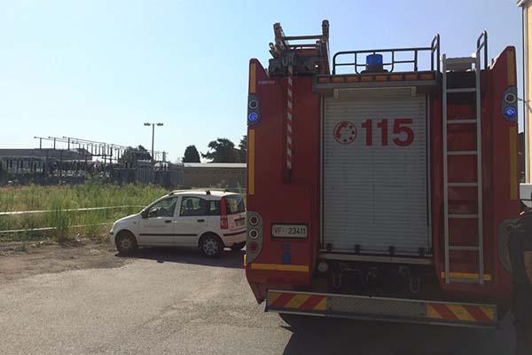 Incendio a una centralina Enel: qualche black out in città