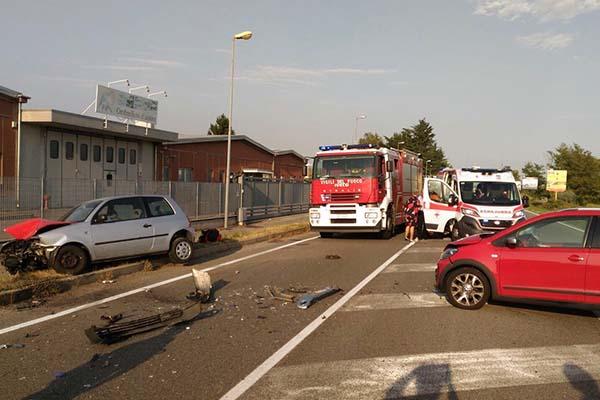 Incidente stradale a S. Pietro Mosezzo: coinvolti due veicoli