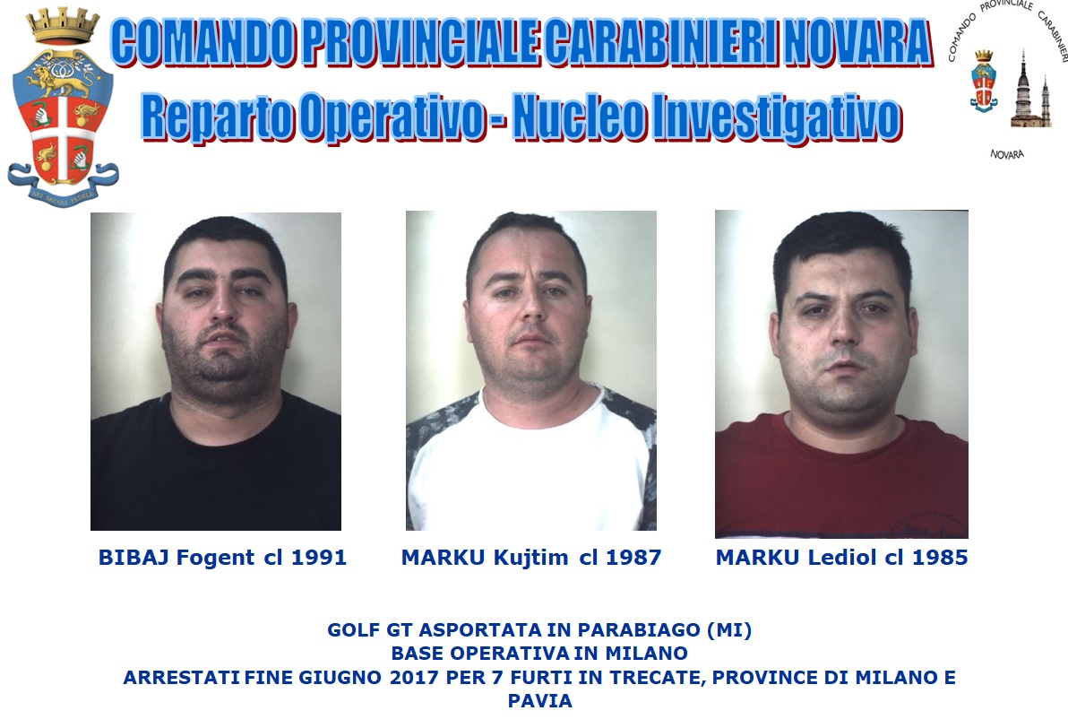 Dieci criminali in manette