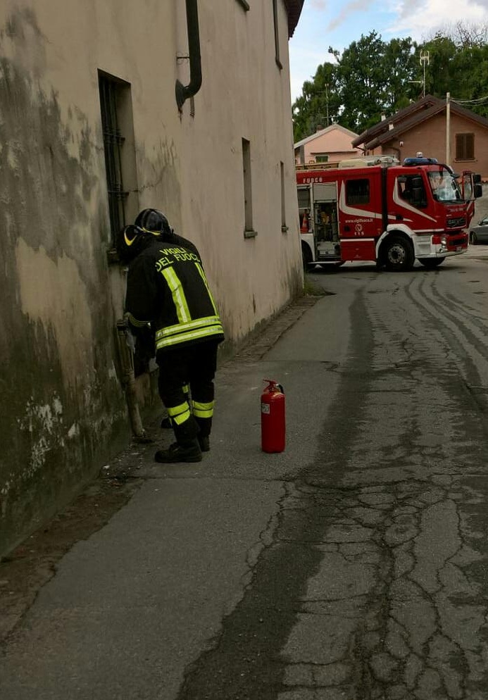 Fuga di gas a Olengo