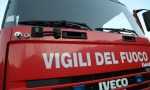 A Marano Ticino in fiamme una tettoia