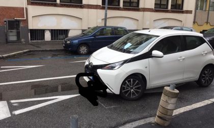 Posteggia l'auto in mezzo alla strada: rimossa
