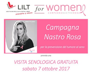 Tumore al seno: visite gratuite