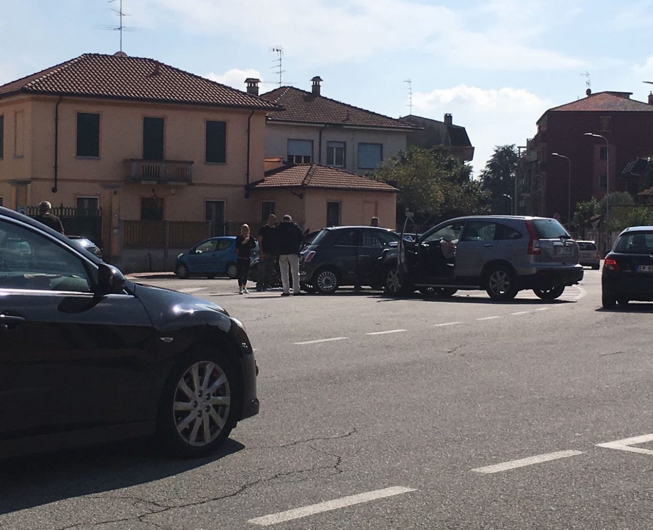 Violento scontro a Trecate