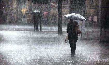 Allerta gialla per piogge e temporali sull’Alto Piemonte