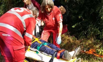 Cade in un dirupo: salvato dai Vigili del fuoco
