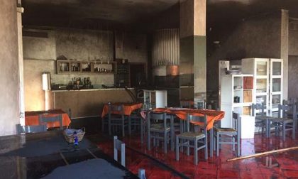 Fiamme in un’ex pizzeria a Borgo Ticino