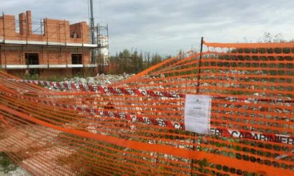 Sigilli in un cantiere edile di Casalbeltrame