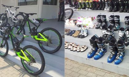 Trovati con 14 mountain bike e materiale per la montagna, accusati di ricettazione