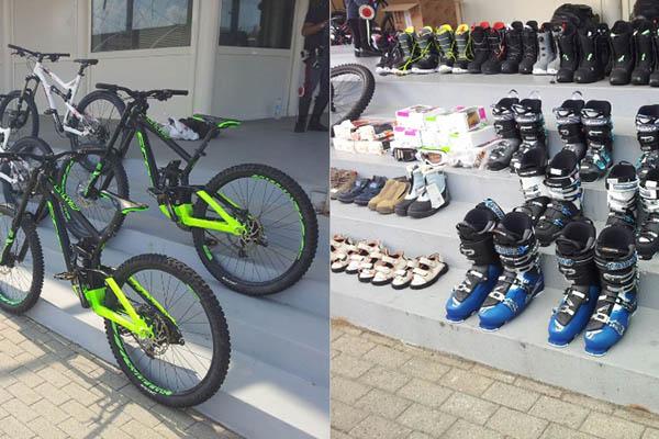 Trovati con 14 mountain bike e materiale per la montagna, accusati di ricettazione