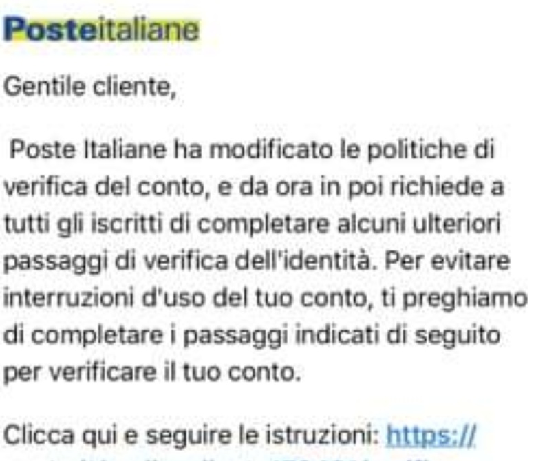 “Clicca sul link o ti blocco il conto”: la nuova truffa si diffonde via mail