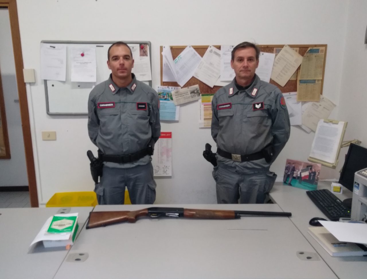 Denunciato un cacciatore e sequestrata larma