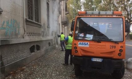 Rimozione graffiti baluardi tirati a lucido