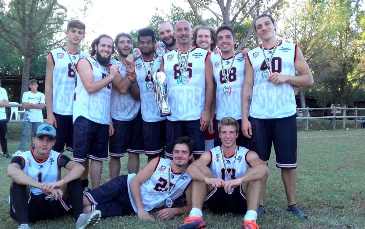 Flag football Arona 65ers vice campioni d’Italia