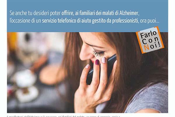 “Voce Amica Alzheimer-L’esperto risponde”: linea telefonica dedicata ai famigliari dei malati