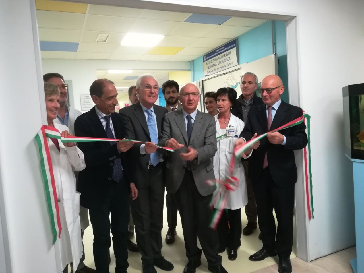 Pronto soccorso pediatrico nastro tagliato