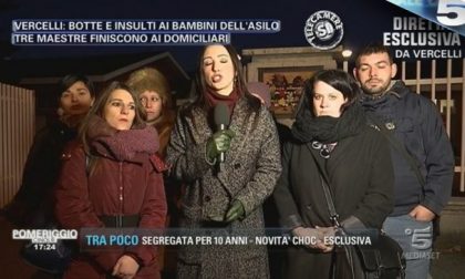 Asilo Vercelli in onda la diretta su Pomeriggio Cinque