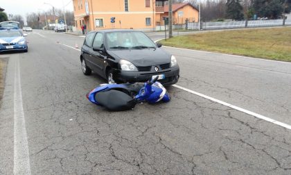 Motociclista ferito sulla Statale 229