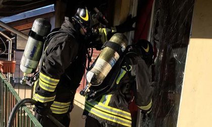Fiamme in un'abitazione di Casaleggio