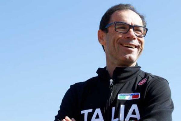 Il ct della nazionale di ciclismo a Borgomanero