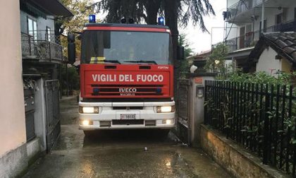 Incendio a Bellinzago in una casa