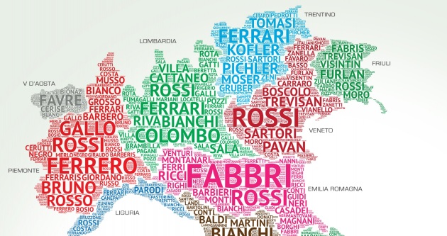 Cognomi diffusi: ecco la top 10 in Piemonte