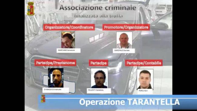 Truffa e riciclaggio veicoli 11 arrestati – VIDEO