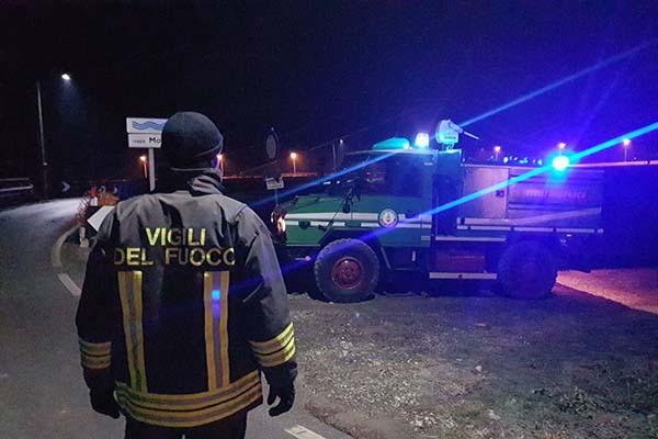 Fiamme in un’area collinare di Briona martedì sera